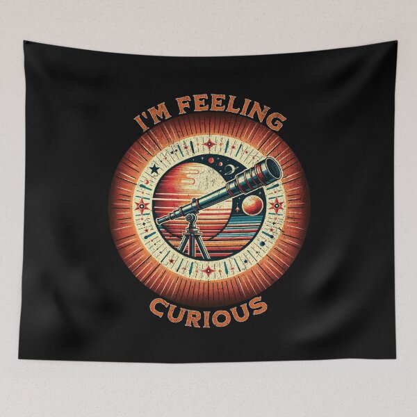 Item preview, "Curious Stargazer - Vintage Telescope Design" designed and sold by ChromaticBlend.