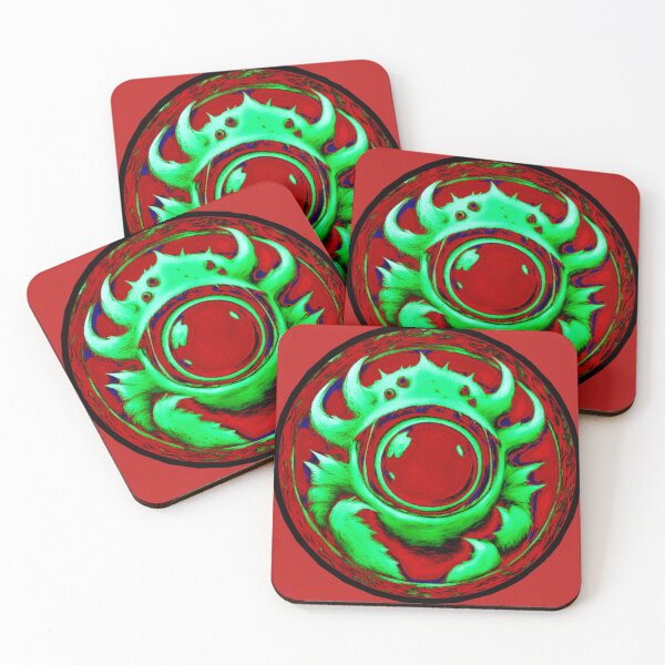 Item preview, Holly Multicoloured green red - little monsters collection by Red Siri0 designed and sold by Red Siri0 Art.