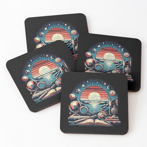 Item preview, Galactic Knowledge - Astronomical Instruments and Open Book designed and sold by ChromaticBlend.