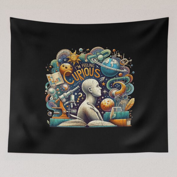 Item preview, "Galactic Knowledge - Astronomical Instruments and Open Book" designed and sold by ChromaticBlend.