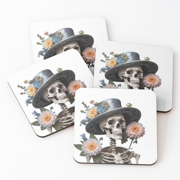 Item preview, Sklett con sombrero y flores. designed and sold by FunFabricFiesta.