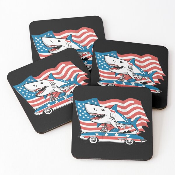 Item preview, 4th of July Washington Riding A Shark Patriotic designed and sold by medbouk1.