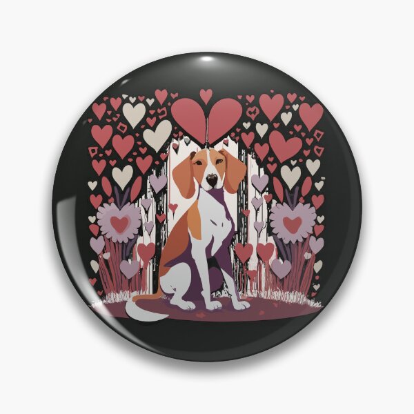 Item preview, Valentine's Day American Foxhound designed and sold by VoyteksDesigns.