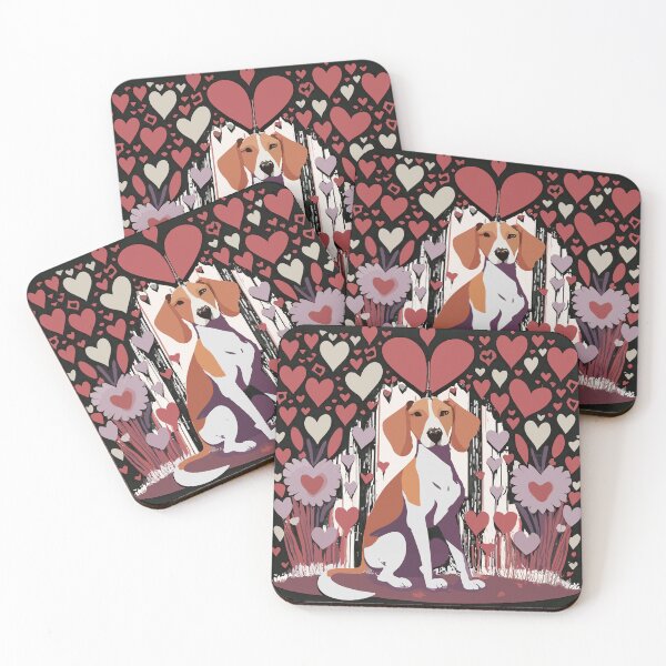 Item preview, Valentine's Day American Foxhound designed and sold by VoyteksDesigns.