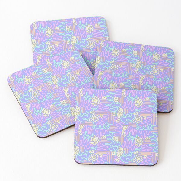 Item preview, Rainbow pastel abstract squiggles designed and sold by Frankielake04.