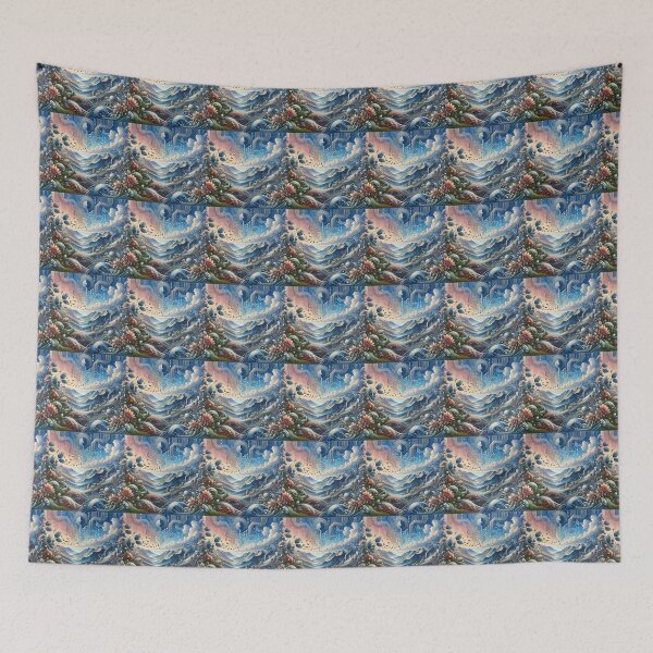 Item preview, Technoflora Peaks designed and sold by AI-Artistry420.
