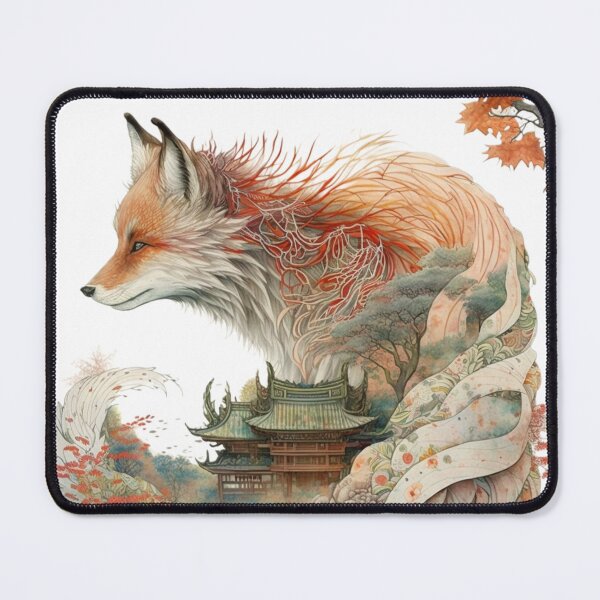 Item preview, Chinese style fox designed and sold by FunFabricFiesta.