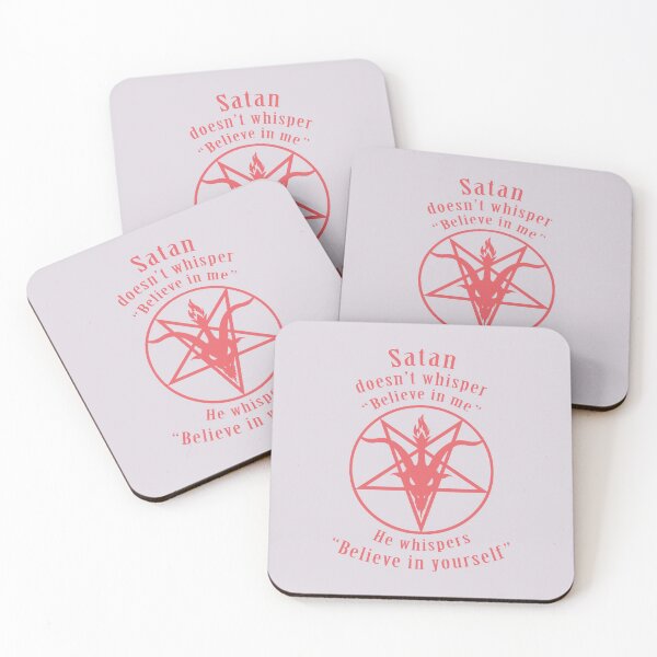 Item preview, Satan says, "Believe in Yourself!" (translucent red) designed and sold by ShantyRegime.