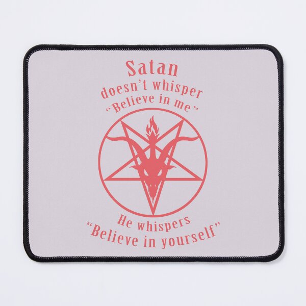 Item preview, Satan says, "Believe in Yourself!" (translucent red) designed and sold by ShantyRegime.