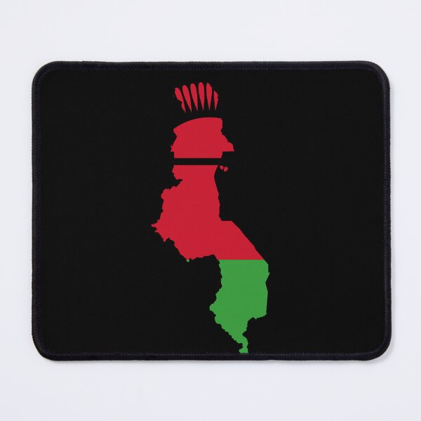 Item preview, Flag Map of Malawi designed and sold by feether-store.
