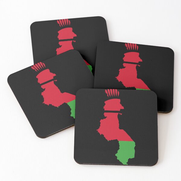 Item preview, Flag Map of Malawi designed and sold by feether-store.