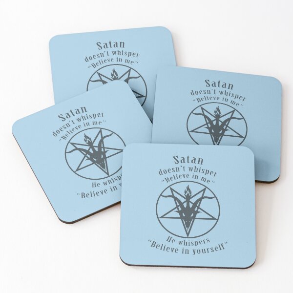 Item preview, Satan says, "Believe in Yourself!" (translucent black) designed and sold by ShantyRegime.