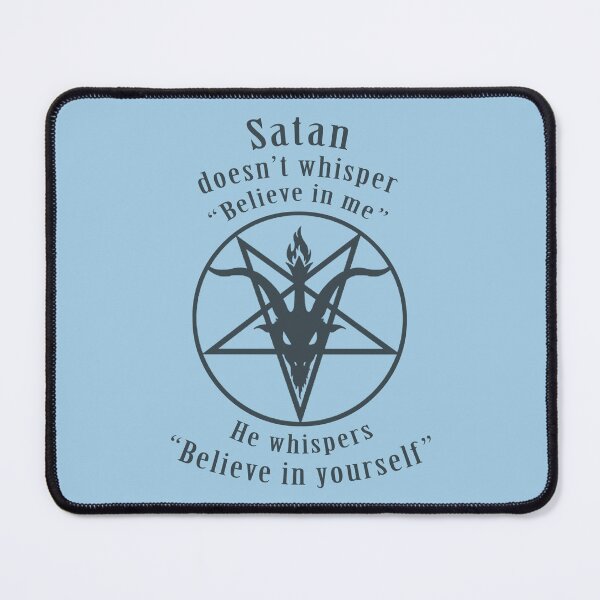 Item preview, Satan says, "Believe in Yourself!" (translucent black) designed and sold by ShantyRegime.