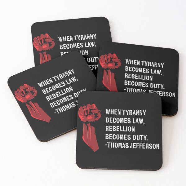 Item preview, Thomas Jefferson Tyranny Quote designed and sold by dgd artistry.