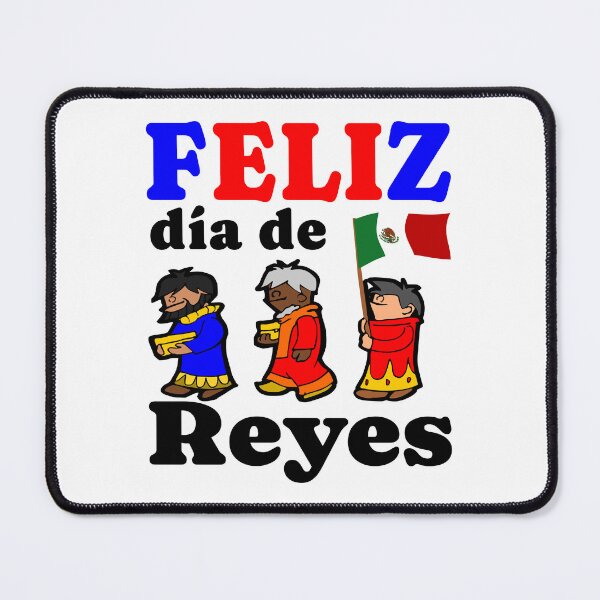 Item preview, Feliz dia de Reyes Magos. Los reyes con bandera de Mexico designed and sold by Verle-art.