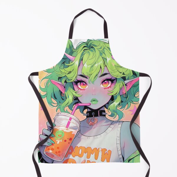 Item preview, Fantasy Elf Bubble Tea Anime Girl designed and sold by bubblegoth.
