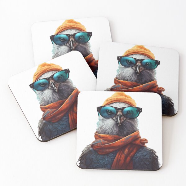 Artikelvorschau, Coole Möwe mit Sonnenbrille  entworfen und verkauft von FunFabricFiesta.