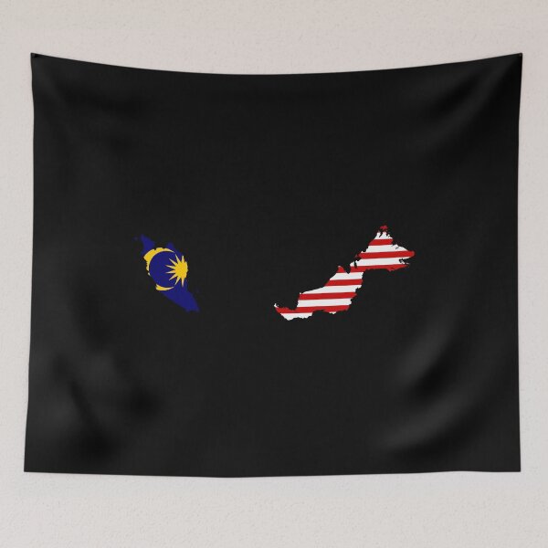 Item preview, Flag Map of Malaysia designed and sold by feether-store.