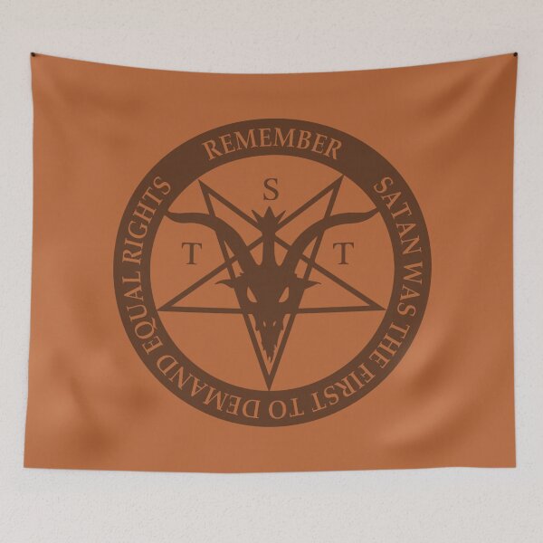 Item preview, Satan Demands Equal Rights (translucent black) designed and sold by ShantyRegime.