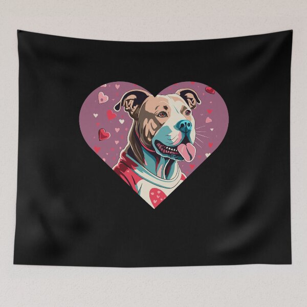 Item preview, Pit Bull Love on Valentine's Day designed and sold by VoyteksDesigns.