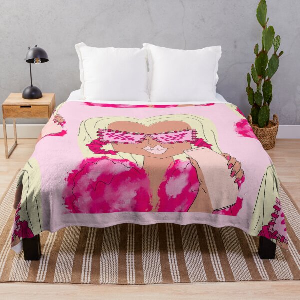 Aperçu de l'œuvre Fille funky rose preppy créée et vendue par mollsdesignss.