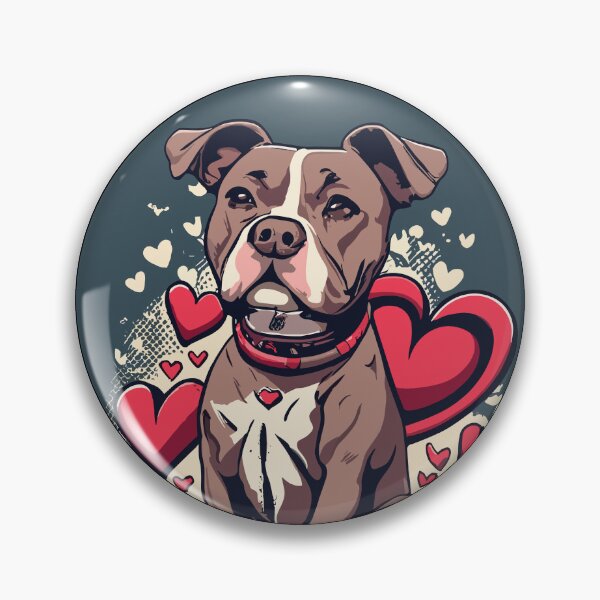 Item preview, Pit Bull Love on Valentine's Day designed and sold by VoyteksDesigns.