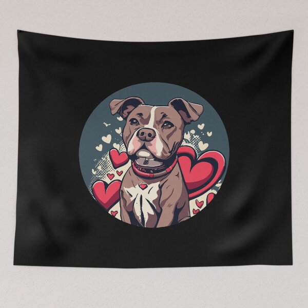 Item preview, Pit Bull Love on Valentine's Day designed and sold by VoyteksDesigns.