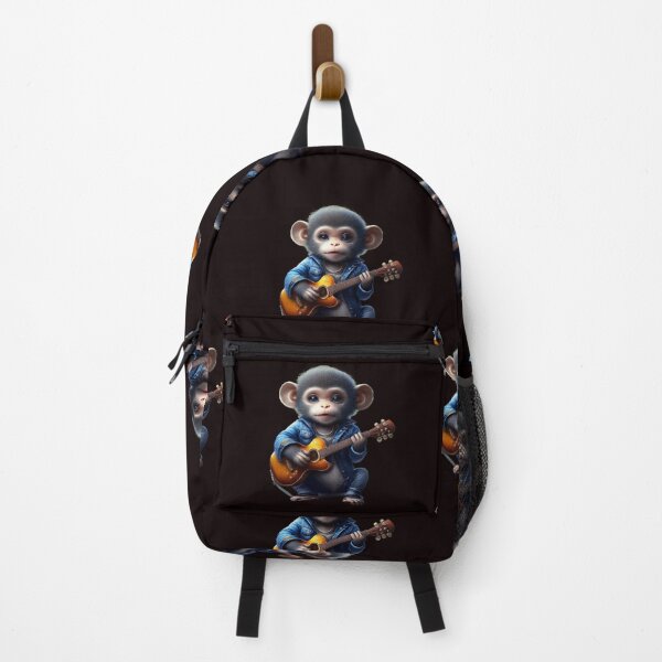 Item preview, Musician Baby Monkey Playing Guitar designed and sold by vuslatmedia.