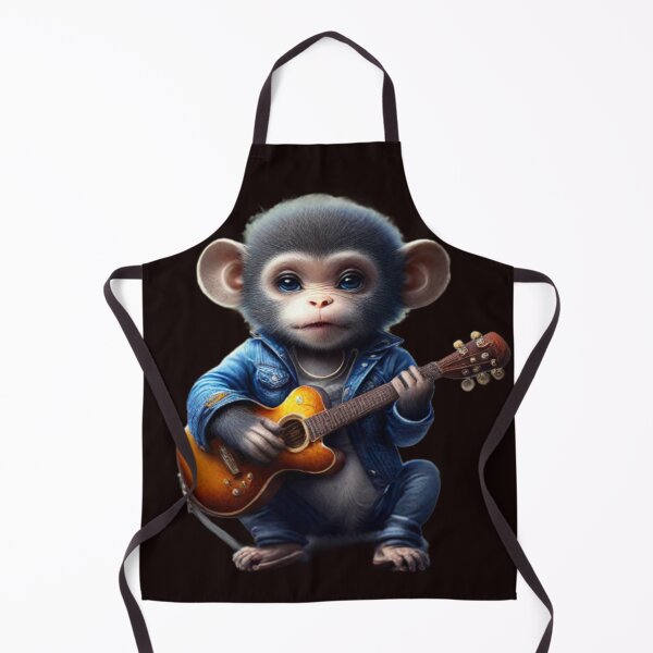 Item preview, Musician Baby Monkey Playing Guitar designed and sold by vuslatmedia.