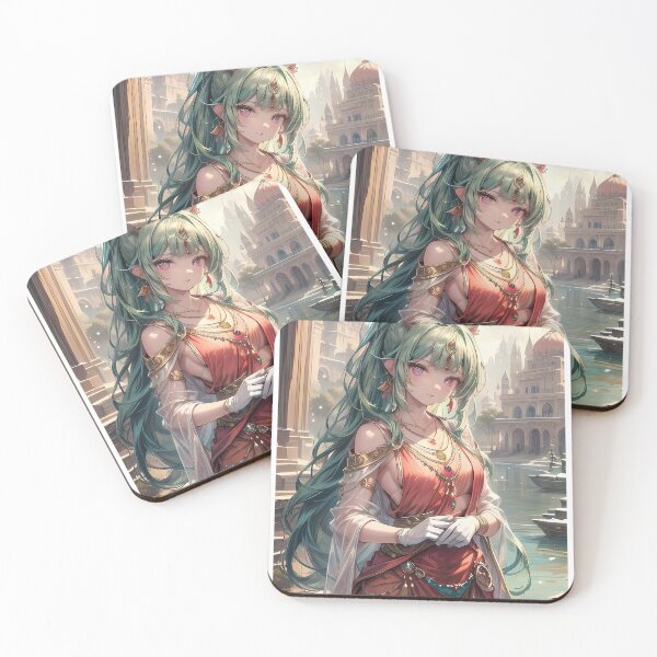 Item preview, Anime princess portrait in a fantasy world art designed and sold by TheArtistOf2022.