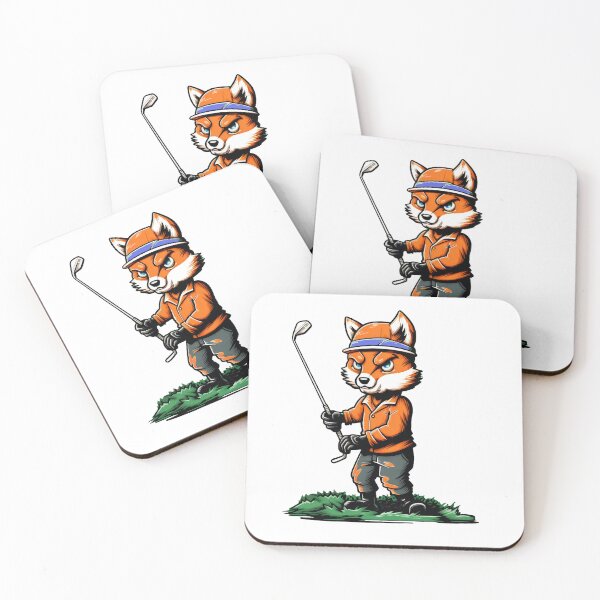 Artikelvorschau, süßer Fuchs, der Golf spielt entworfen und verkauft von javierparra.
