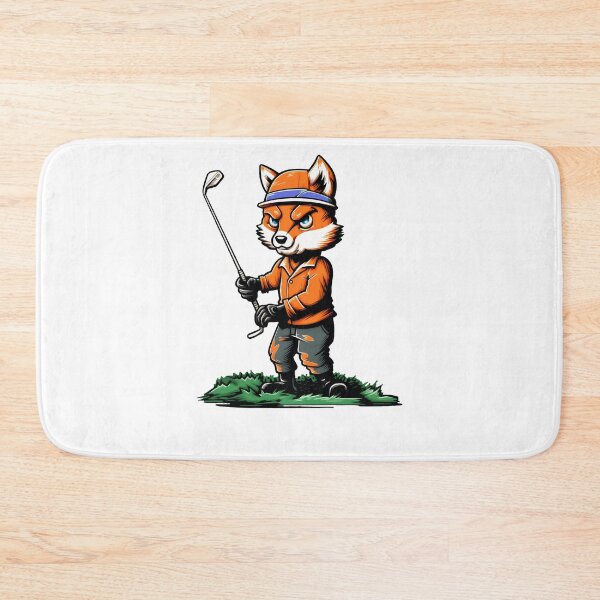 Item preview, cute fox playing golf designed and sold by javierparra.