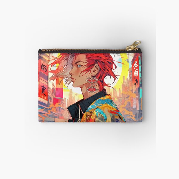 Item preview, Anime boy traveler in Tokyo art designed and sold by TheArtistOf2022.