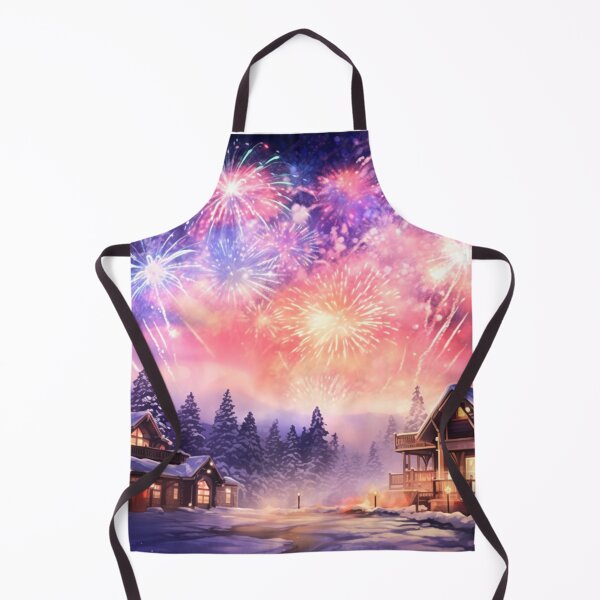 Item preview, Magical Fireworks Village Art designed and sold by acrylicartp.