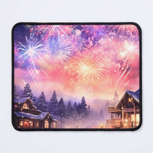 Item preview, Magical Fireworks Village Art designed and sold by acrylicartp.