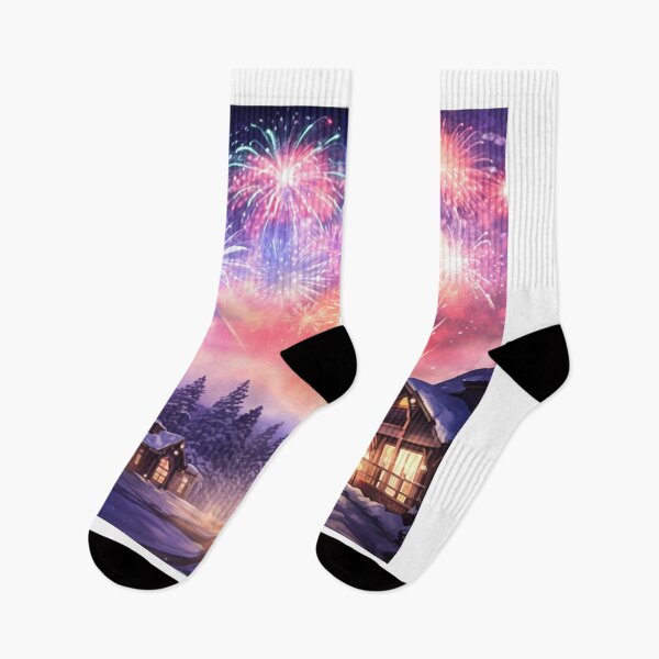 Item preview, Magical Fireworks Village Art designed and sold by acrylicartp.