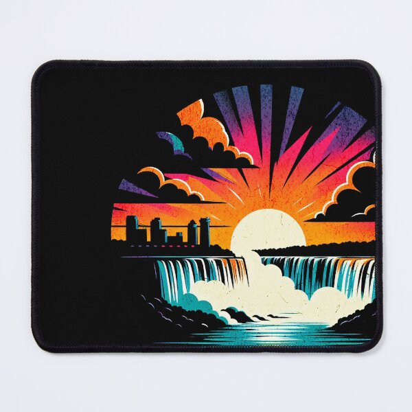 Item preview, Niagara Falls Vintage Circle Design designed and sold by RedDesignSyc.
