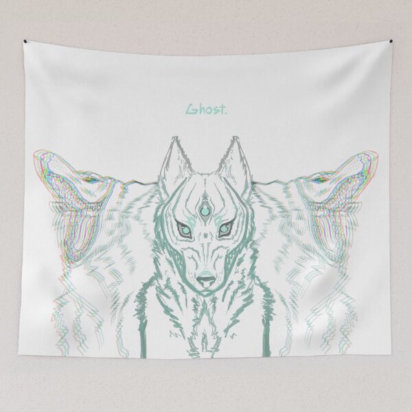Item preview, Ghost of Spirits Wolf Fox Kumiho Kitsune White designed and sold by Azasart.