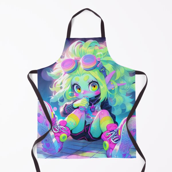 Item preview, Neon Glow Urban Street Style Anime Girl designed and sold by bubblegoth.