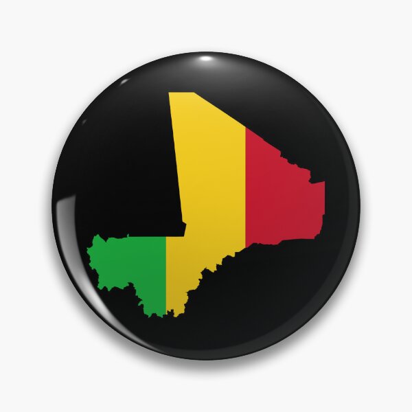 Item preview, Flag Map of Mali designed and sold by feether-store.