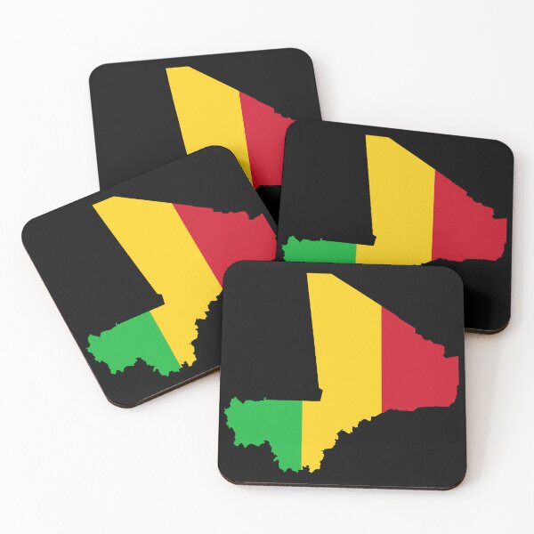 Item preview, Flag Map of Mali designed and sold by feether-store.