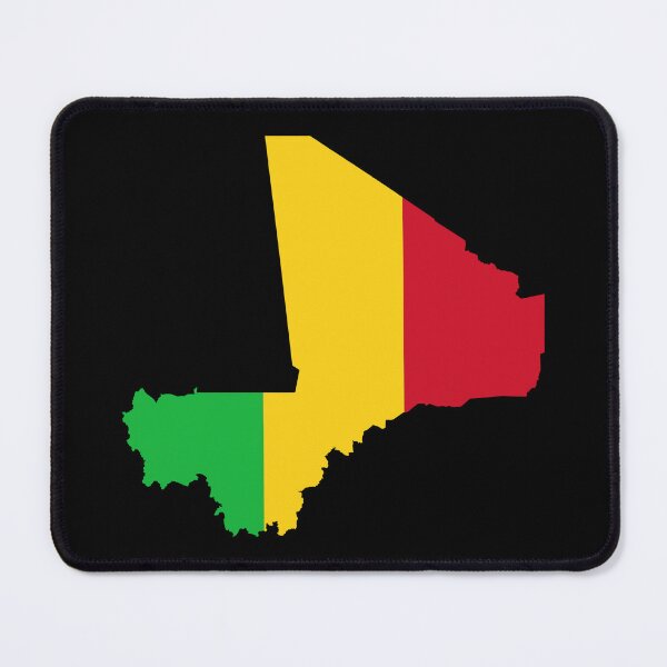 Item preview, Flag Map of Mali designed and sold by feether-store.