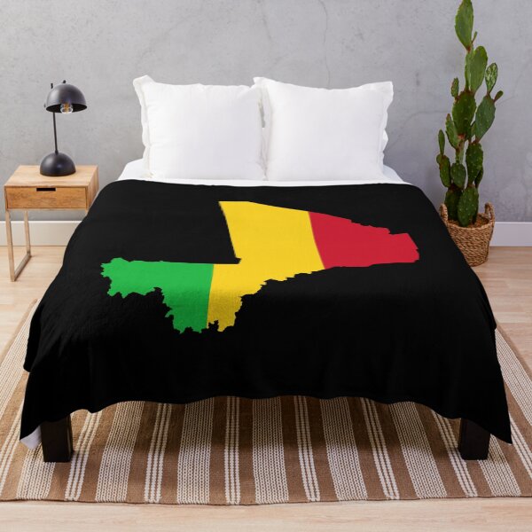 Item preview, Flag Map of Mali designed and sold by feether-store.