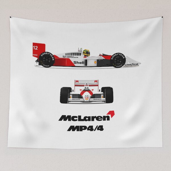 Item preview, Ayrton Senna - McLaren MP4/4 profile and Front view designed and sold by JageOwen.