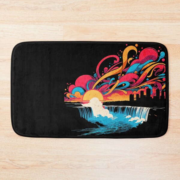 Item preview, Niagara Falls Retro Graffiti Design designed and sold by RedDesignSyc.
