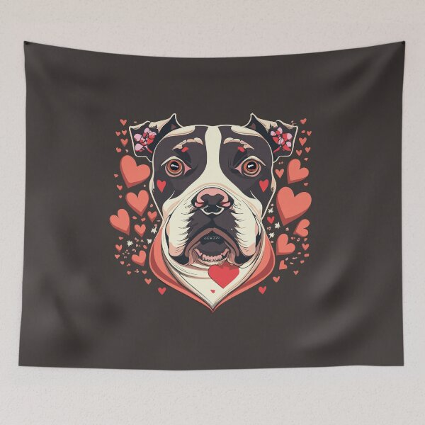 Item preview, Pit Bull Love on Valentine's Day designed and sold by VoyteksDesigns.