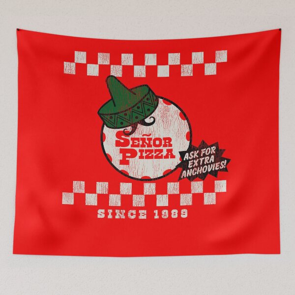 Item preview, Señor Pizza Delivery Worn Out designed and sold by Alema Art.