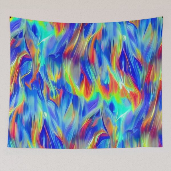 Item preview, Abstract Colorful Flames Pattern designed and sold by calibrit.