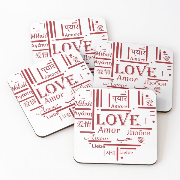 Item preview, Valentine's Special Universal Love Languages - Minimalist Multilingual Design designed and sold by Inlineshirts.
