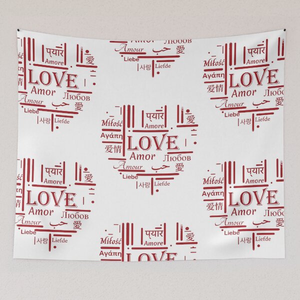 Item preview, Valentine's Special Universal Love Languages - Minimalist Multilingual Design designed and sold by Inlineshirts.